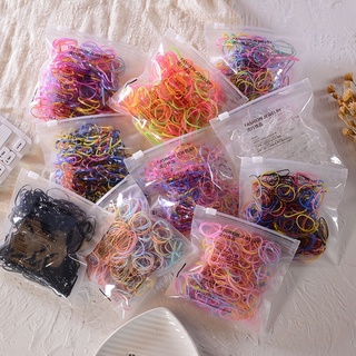 Thun cột tóc đen và nhiều màu túi zip thun cột tóc 250 sợi