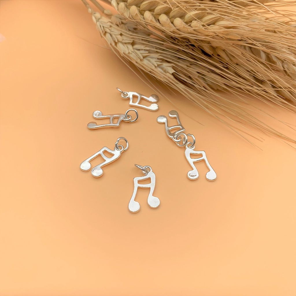 Charm nốt nhạc kép kiểu mới - Charm Bạc 925 - Mã CB616