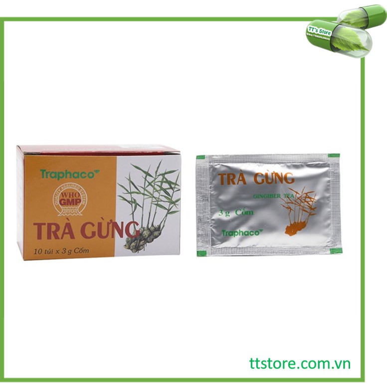 Trà gừng Traphaco (Hộp 10 túi) - Trapharco