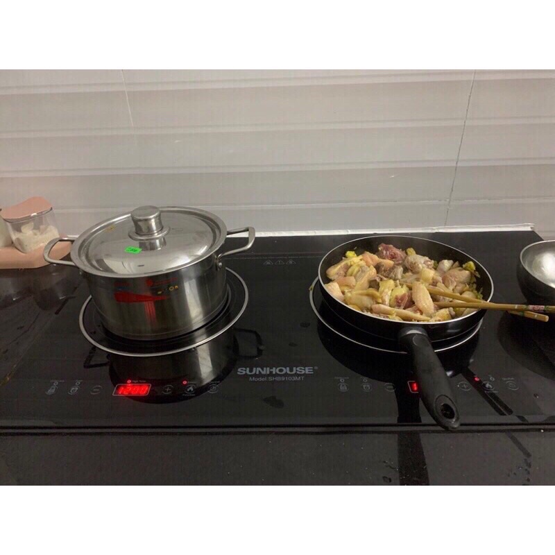 Bếp từ đôi Sunhouse SHB9122MT