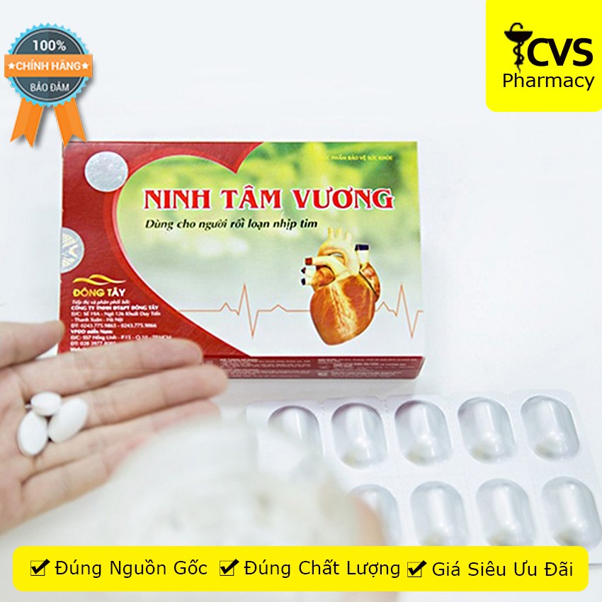 Ninh Tâm Vương - Viên uống cho người rối loạn nhịp tim  30 Viên - cvspharmacy