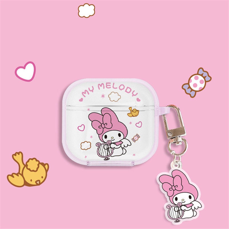 DISNEY Vỏ Bảo Vệ Hộp Sạc Tai Nghe LY853 Bằng Silicon Mềm Hình Phi Hành Gia &amp; Kulome Trong Suốt