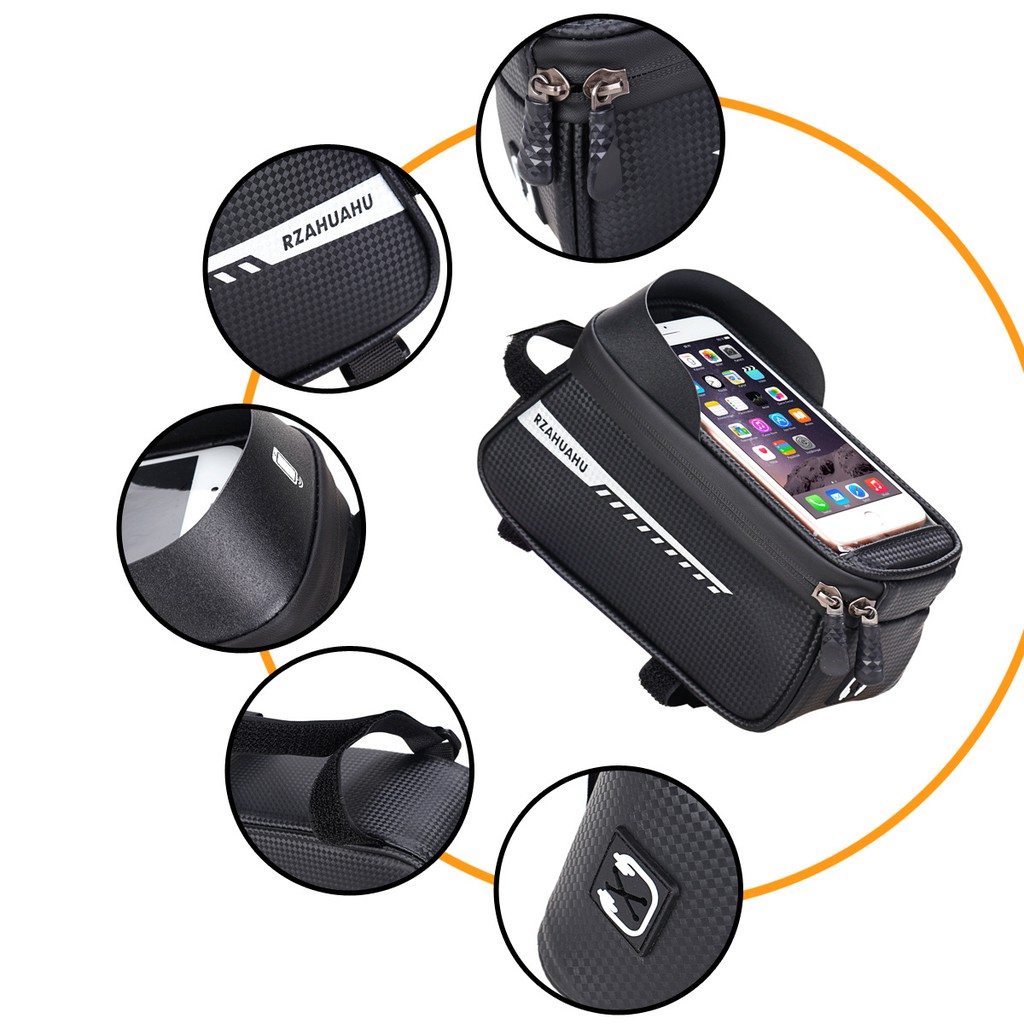 Túi Xe Đạp, Túi Treo Sườn Xe Đạp Thể Thao, Chống Nước, Cảm Ứng, Tiện Dụng