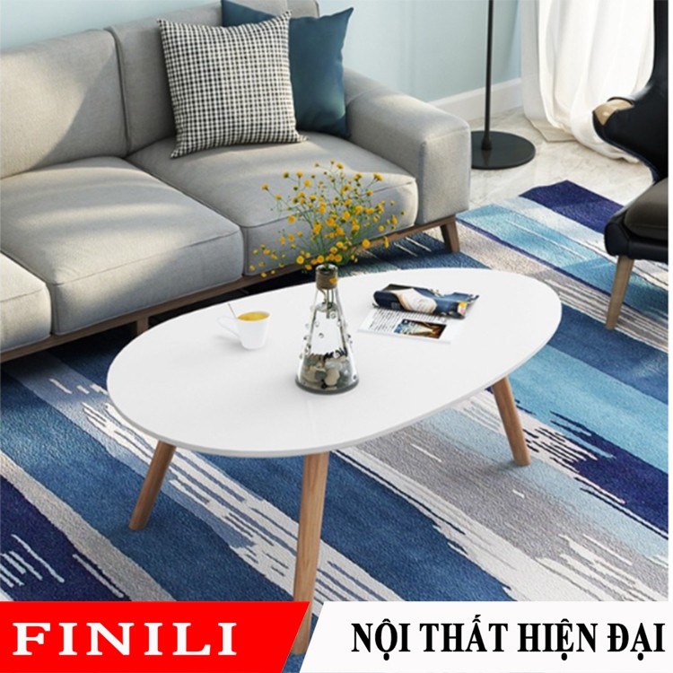 🌞 Bàn sofa chất liệu gỗ thiết kế hiện đại nhỏ gọn màu trắng FNL-55 🌞