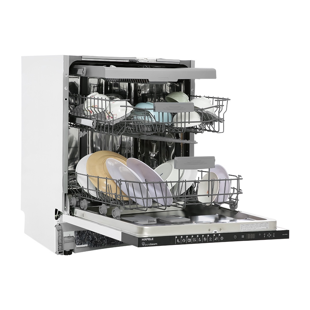Máy rửa chén âm tủ Hafele HDW-FI60D 598x820x570mm, Xám inox, 15 bộ đồ ăn