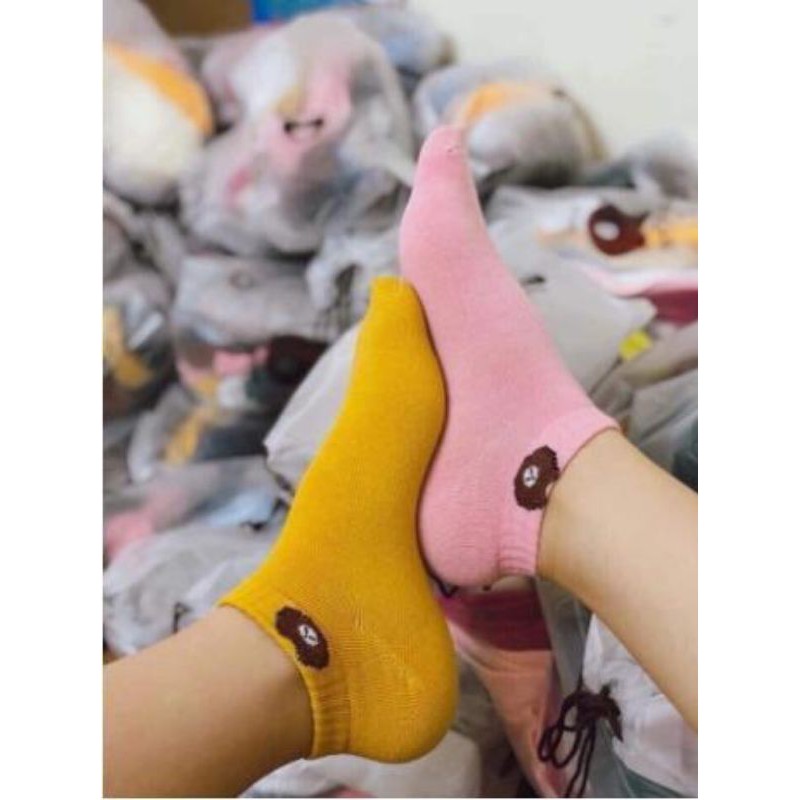 tất nữ nhiều màu cổ thấp