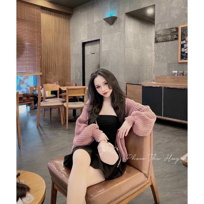 Áo khoác len có mũ khoá kéo vuông hàng nhập chuẩn đẹp!