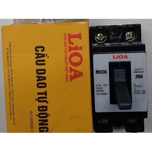 APTOMAT 1 Pha MCCB-20A LIOA