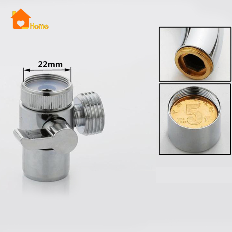 [Love_Home]Brass T-adapter valve Diverter for Hand Held Shower Head / Toilet Bidet