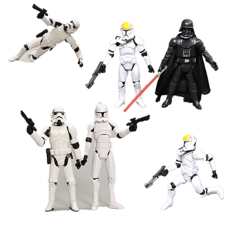 Star wars anime figures pvc the mandalorian imperial stormtrooper darth vader doll mô hình đồ chơi quà tặng cho bé trai