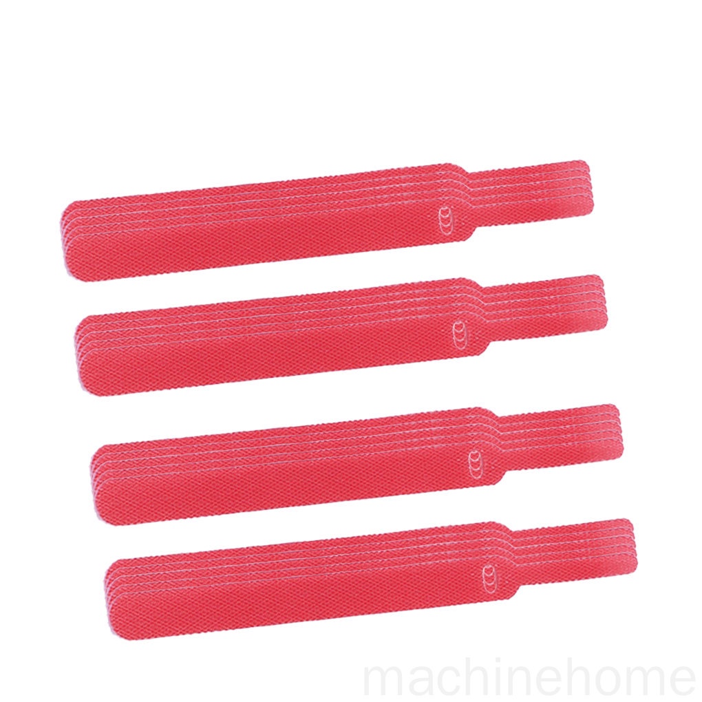 Bộ 20 phụ kiện quấn dây cáp bằng polyester màu đỏ 11x145mm