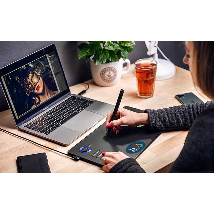 Bảng vẽ điện tử dạy học trực tuyến Veikk A15, màn hình 10 inch lực nhấn 8192 Bút Stylus Không sạc..