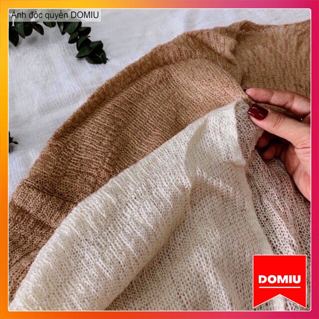 Áo cadigan nữ DOMIU len mỏng phong cách Hàn Quốc KL01 | BigBuy360 - bigbuy360.vn