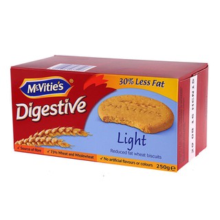 Bánh ăn kiêng McVitie's Digestive light Lúa mì nguyên cám 250g