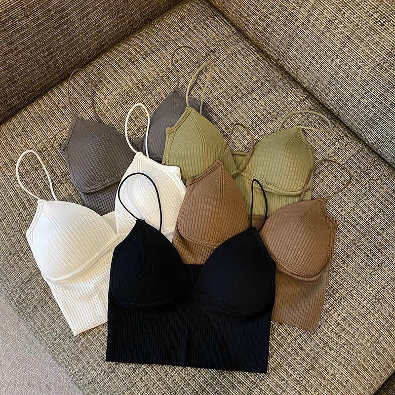 Áo Bra Nữ Tăm 2 Dây Mảnh Co Giãn Mềm Mịn Siêu Sexy hot nhất mã 1833