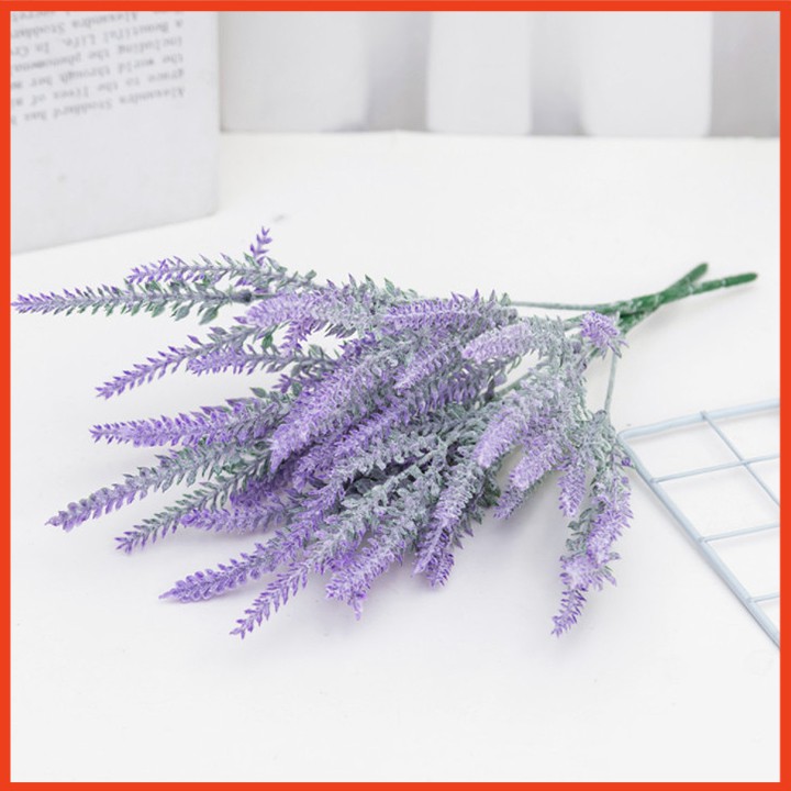 Hoa oải hương / lavender 5 nhánh nhiều màu trang trí nhà cửa