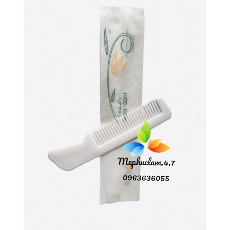[100] lược túi giấy hoa khách sạn