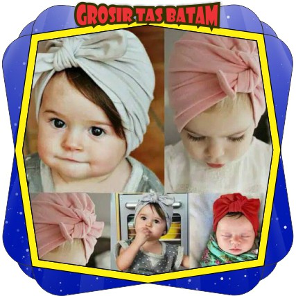 Khăn Turban Turban Màu Trơn Cho Bé (0-3 Tuổi) Gtb R298