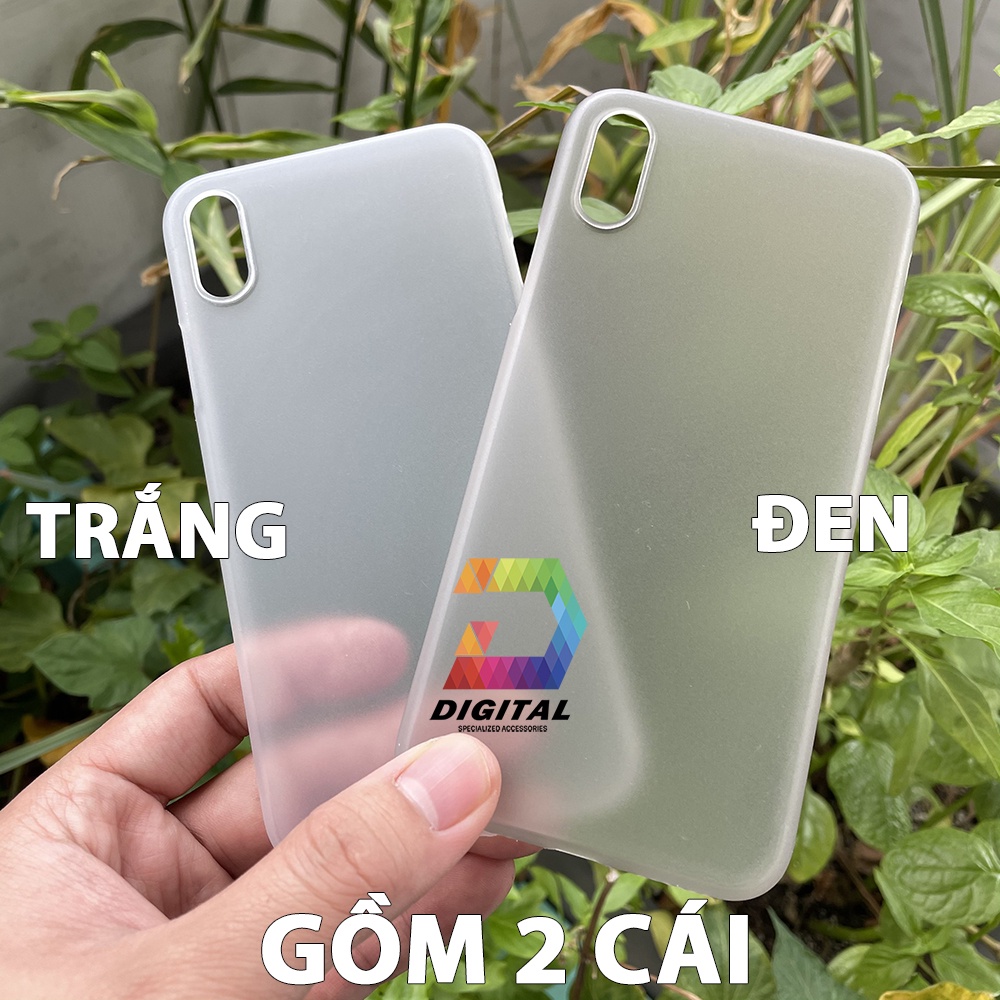 Combo 2 Ốp Lưng Trong Nhám Siêu Mỏng Unibody Cho iPhone X, XS, XS MAX