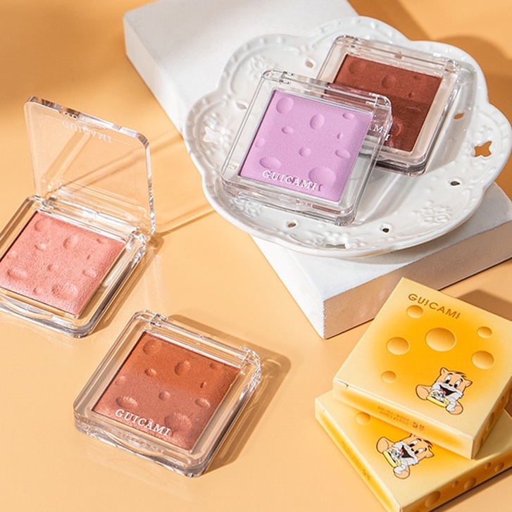 Bảng má hồng GUICAMI Matte nhung không thấm nước Kết cấu lâu trôi Trang điểm má hồng tự nhiên | BigBuy360 - bigbuy360.vn