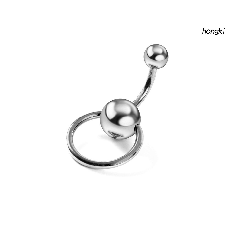 (Hàng Mới Về) Khuyên Rốn Dạng Tròn Đính Đá Thời Trang Cho Nữ