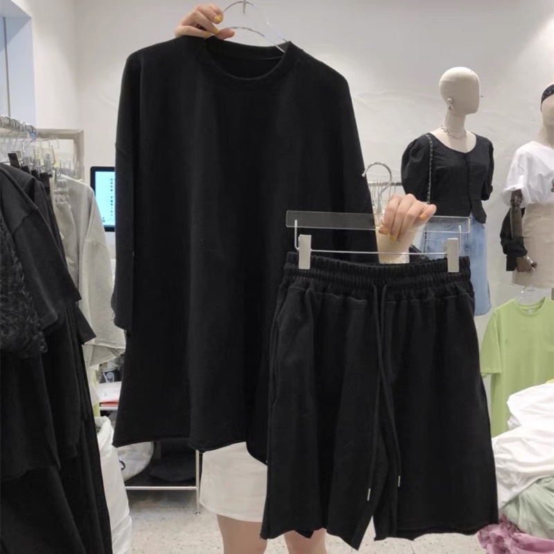 Set bộ trơn mùa hè phong cách unisex trẻ trung, năng động