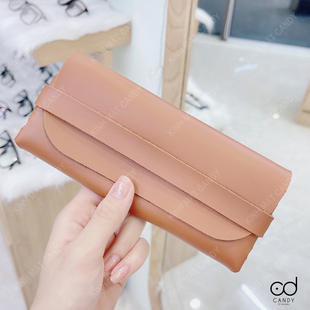 Ví da gài đa năng đựng kính mát, kính cận - Kính Mắt Candy