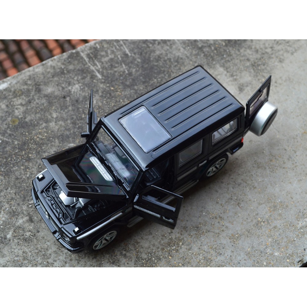 XE MÔ HÌNH MERCEDES G65 AMG đúc Kim Loại | MINIAUTO tỷ lệ 1:32 Đen