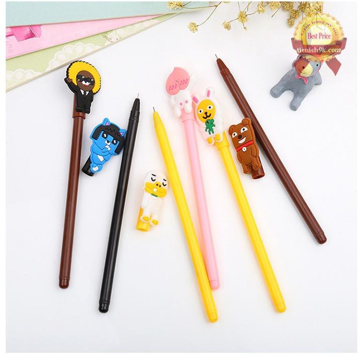 Bút dễ thương Gấu Thỏ Vịt Đào Mèo hàn quốc bút viết bi gel đi học đồ dùng học tập cute xinh xắn
