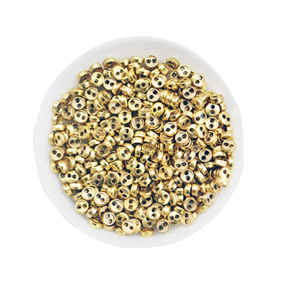 Set 50 nút áo kim loại mini 3/4/5/6mm dễ thương dùng may quần áo búp bê DIY