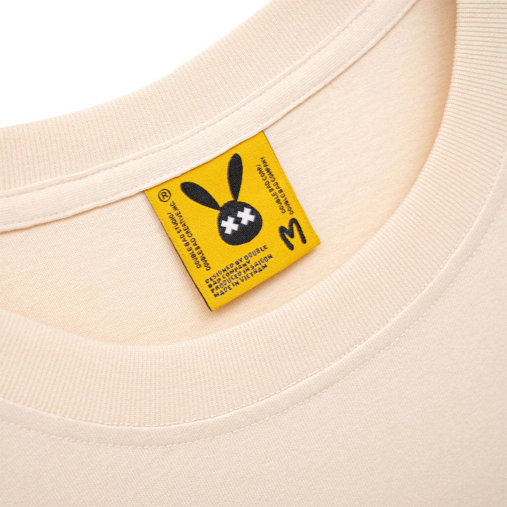 Áo Thun Unisex Bad Rabbit CREAM RABBIT FIGURE 100% Cotton - Local Brand Chính Hãng
