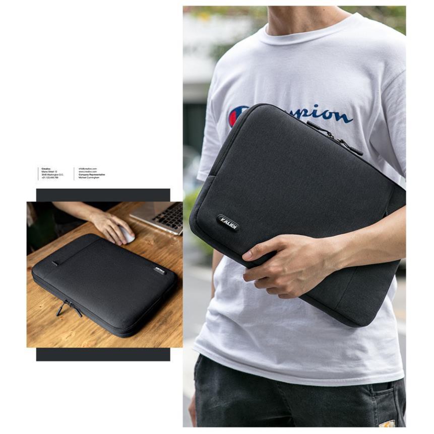 Túi chống sốc Kalidi 360° cho Macbook - Laptop đủ size 12-16inch màu đen/ hồng/ xanh tím than/ xám