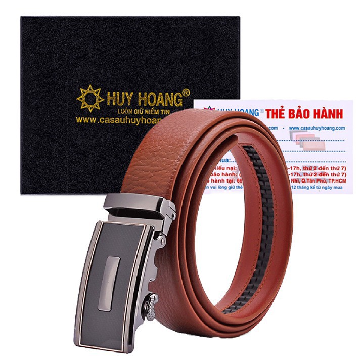 Thắt lưng nam da bò đầu tăng màu da HF4125 đầu khóa ngẫu nhiên