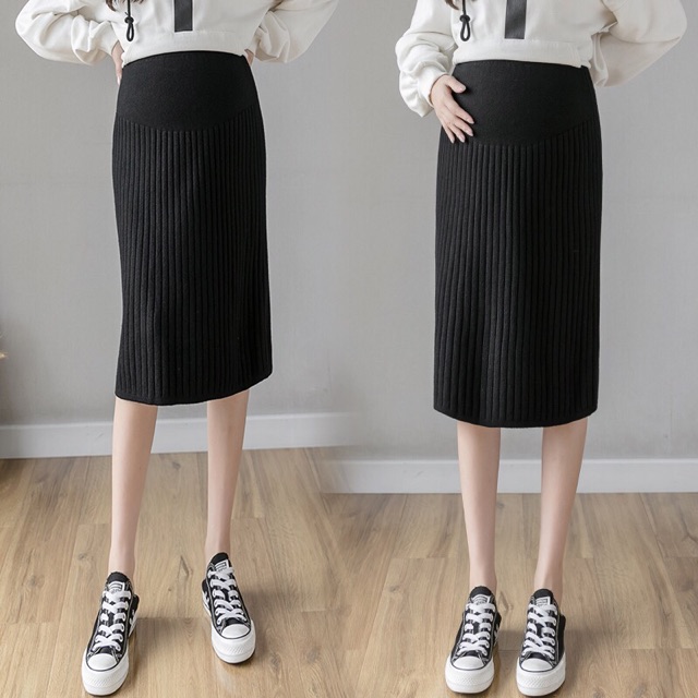 Chân váy len bầu hàng quảng châu