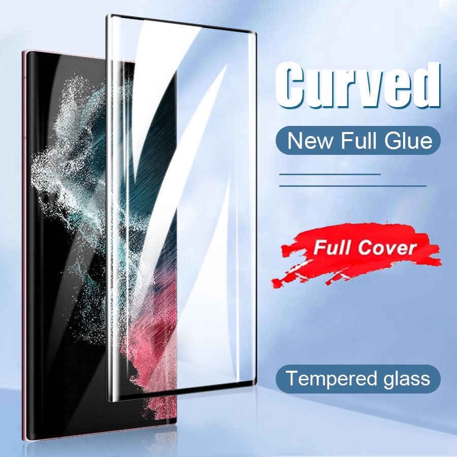 Kính Cường Lực 3D Bảo Vệ Toàn Màn Hình Cho Samsung Galaxy S21 S20 S22 Ultra S10 S9 S8 Plus Note 20 Ultra 10 Plus 5G 9 8