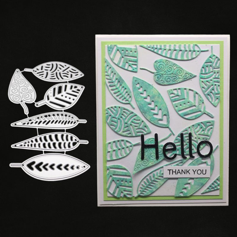 Khuôn Cắt Giấy Kim Loại Hình Lá Cây