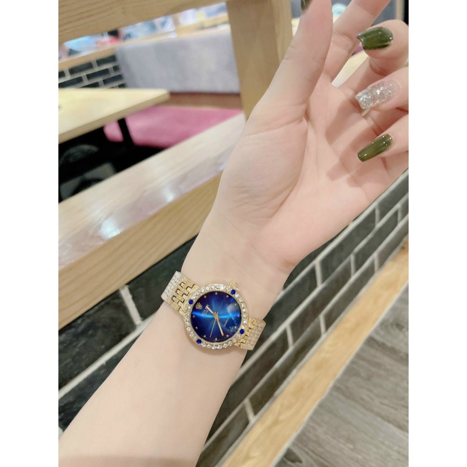 Đồng hồ nữ Rolex, dây thép không rỉ hàng full box, có thẻ bảo hành 12 tháng