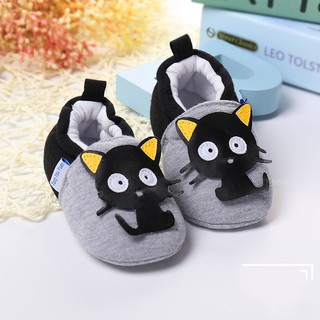 Xăng đan Vải Cotton Đế Mềm Chống Trượt In Hình Động Vật Hoạt Hình Dễ Thương Dành Cho Bé Trai Gái Sơ Sinh