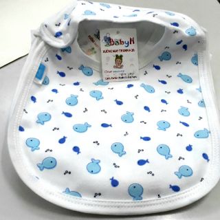 Yếm ăn dặm 2 lớp cotton cho bé