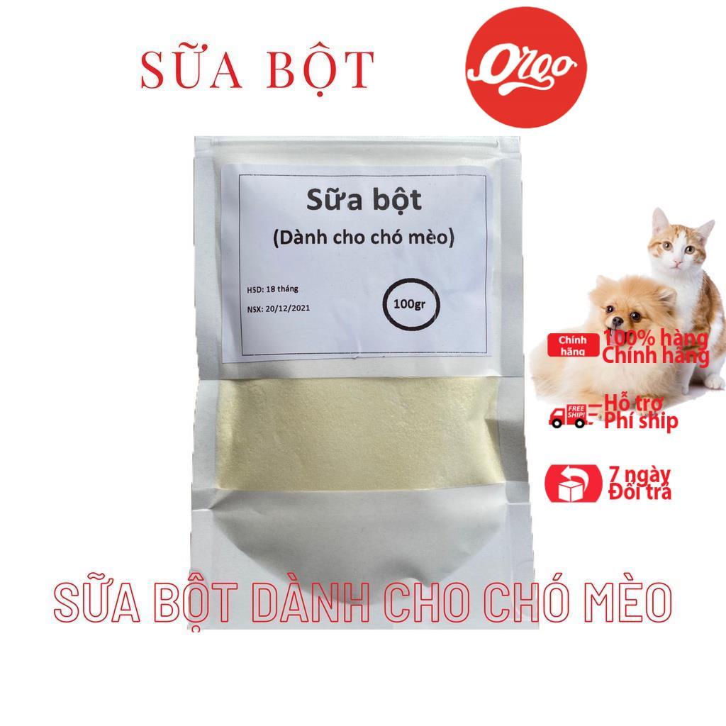 Sữa cho chó mèo con Orgo zip 100gr