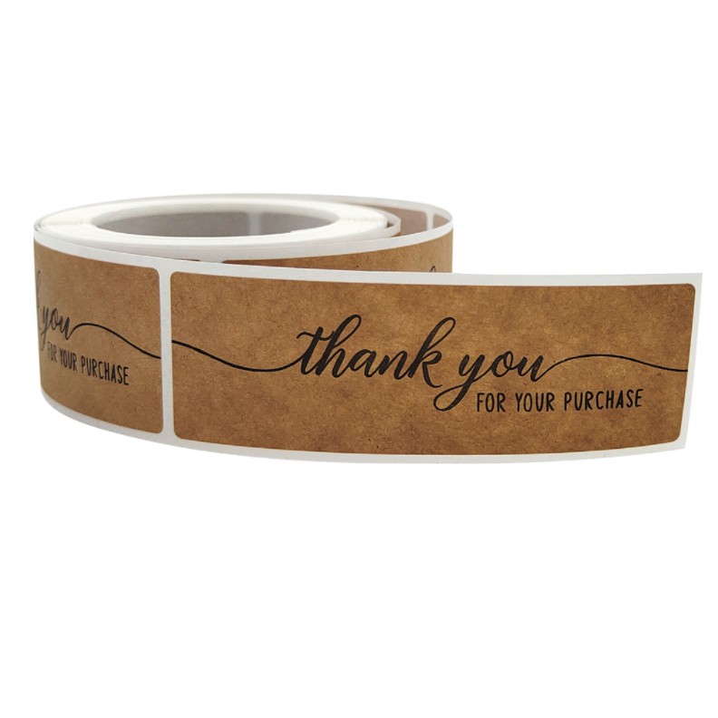 Cuộn 120 miếng stick Sticker Thank you Dán nhãn cảm ơn STICK022
