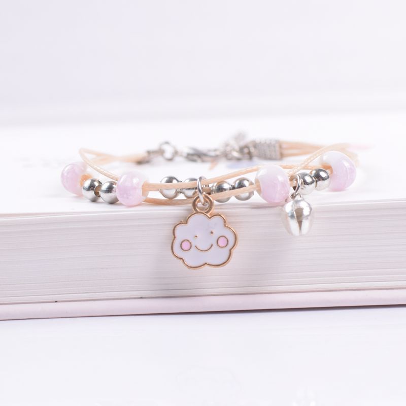 Vòng Tay Ghép Hạt Mặt Kim Loại - Vòng charm hoạt hình dễ thương DIY Molangshop | BigBuy360 - bigbuy360.vn