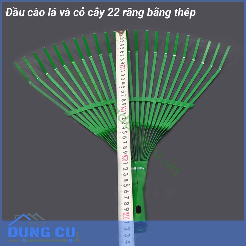Đầu cào lá, cào cỏ 22 răng bằng thép