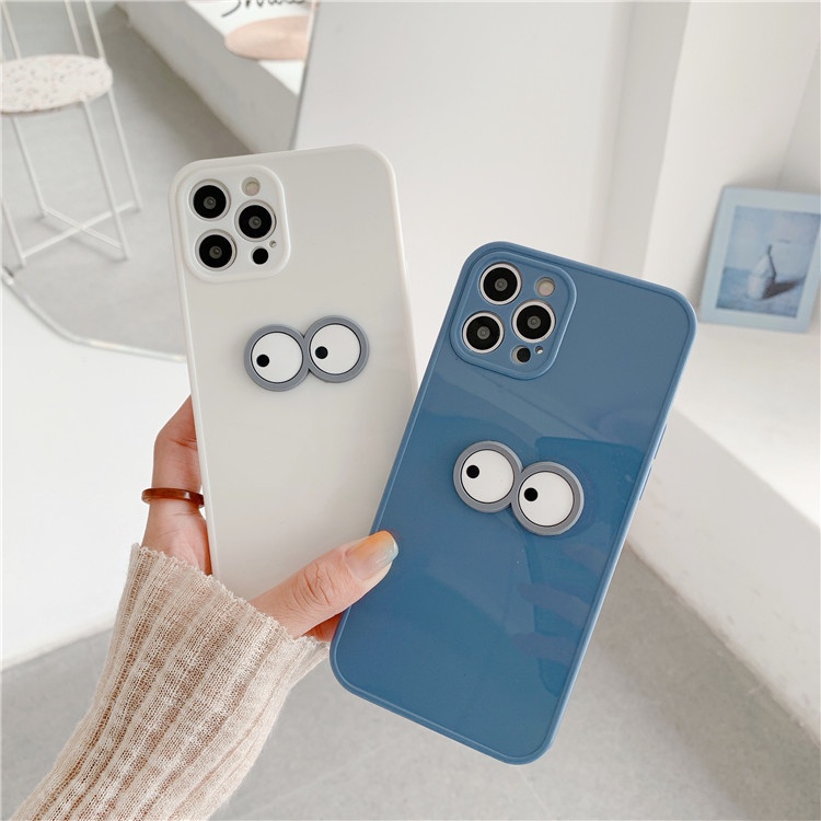 HUAWEI Ốp điện thoại mềm họa tiết đôi mắt vui nhộn 13 cho iPhone12 11promax 8