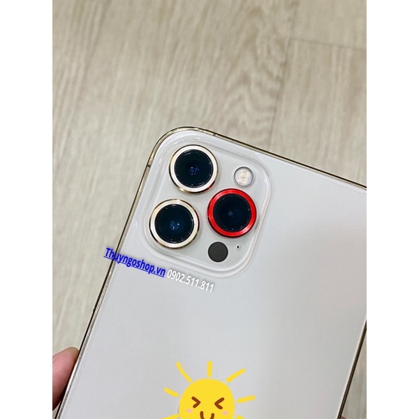 Viền nhôm không kính siêu mỏng camera IP 12 Pro / IP 12 Pro Max