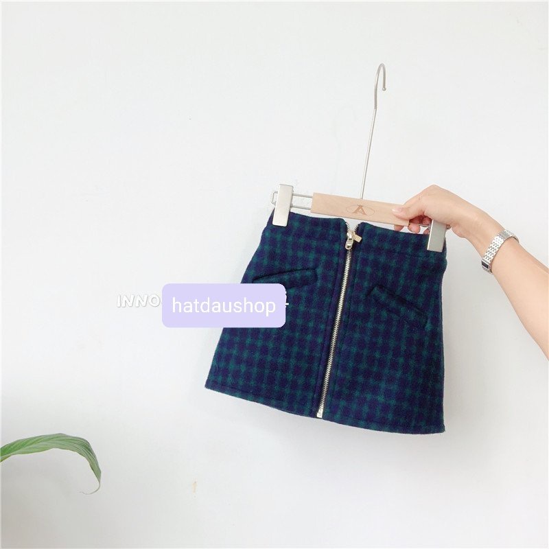 [FREE SHIP] Chân váy dạ lót lông cho bé gái chất dạ dày dặn cực ấm hàng Quảng Châu cao câp