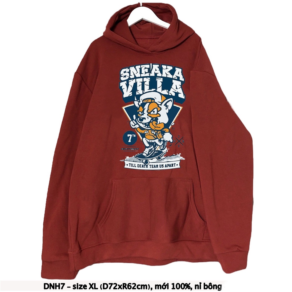 Áo Hoodie nữ, nam 2hand, chất dày, size XL/XXL - 120522-2