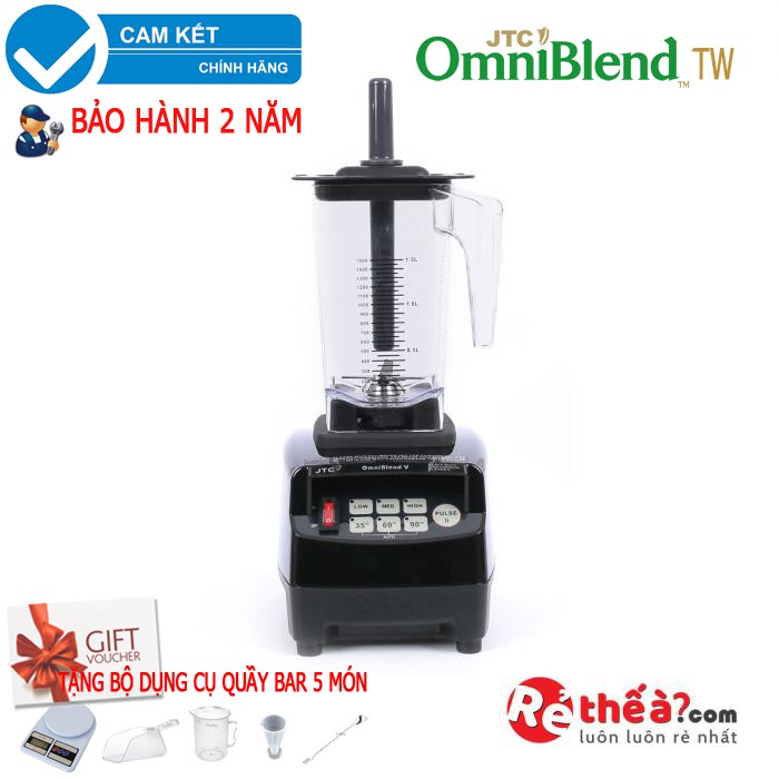  Máy xay sinh tố công nghiệp Omniblend v TM800A + Tặng 5 món dụng cụ pha chế quầy BAR