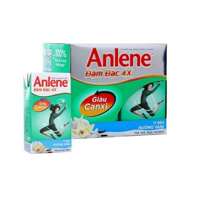 Lốc 4 hộp sữa nước Anlene