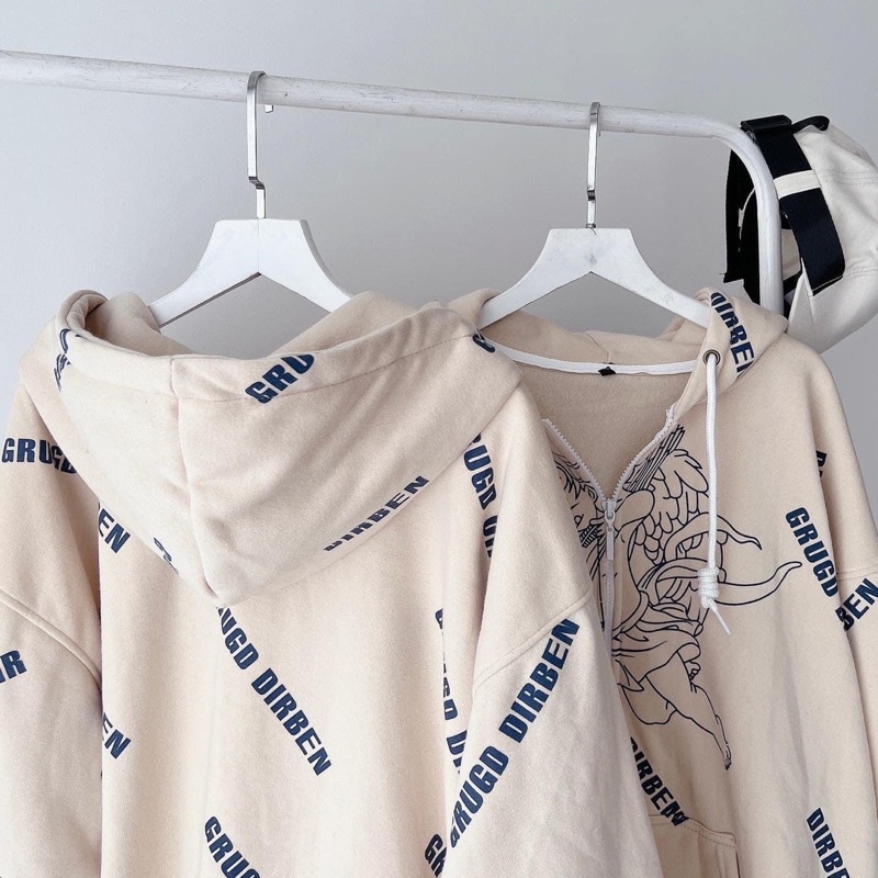 [sẵn] Áo Khoác Zip Kéo Thiên Thần DIRBEN PQK (nam nữ mặc)